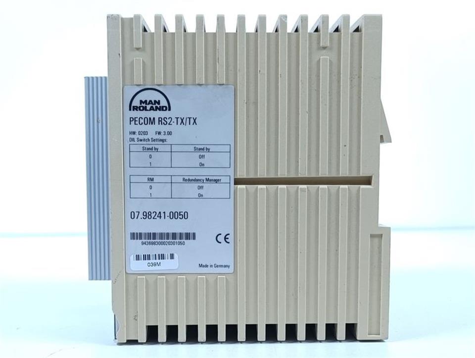 Man Roland PECOM RS2-TX/TX HW:0203 FW:3.00  GEBRAUCHT GUT & TESTED