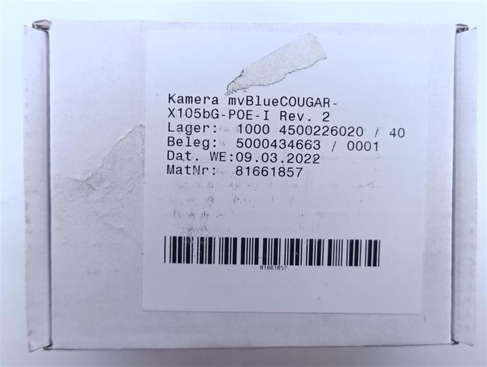 Matrix Vision X105bG-POE-I Rev. 2 MatNr: 81661857 NEU UNUSED & OVP