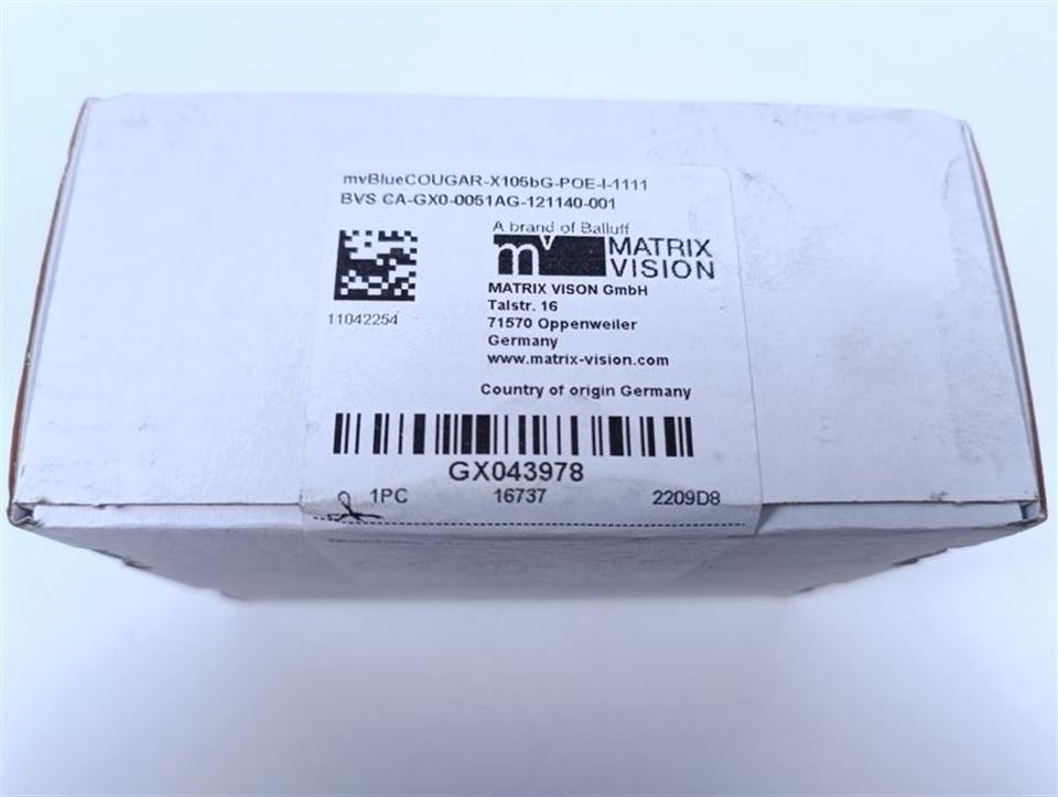 Matrix Vision X105bG-POE-I Rev. 2 MatNr: 81661857 NEU UNUSED & OVP