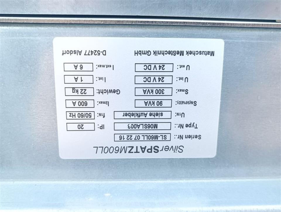 Matuschek SilverSPATZM600LL M06SLA003 300kVa 600A TESTED & TOP ZUSTAND