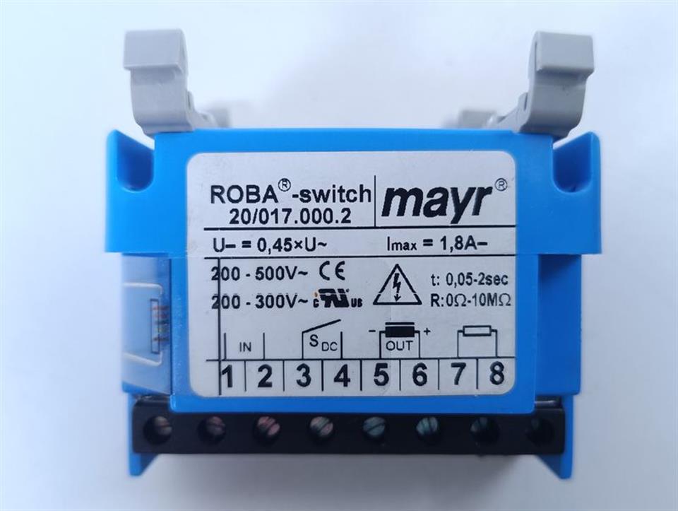 Mayr ROBA switch 20/017.000.2 Art.Nr. 8180160 mit Montagefuß TOP ZUSTAND