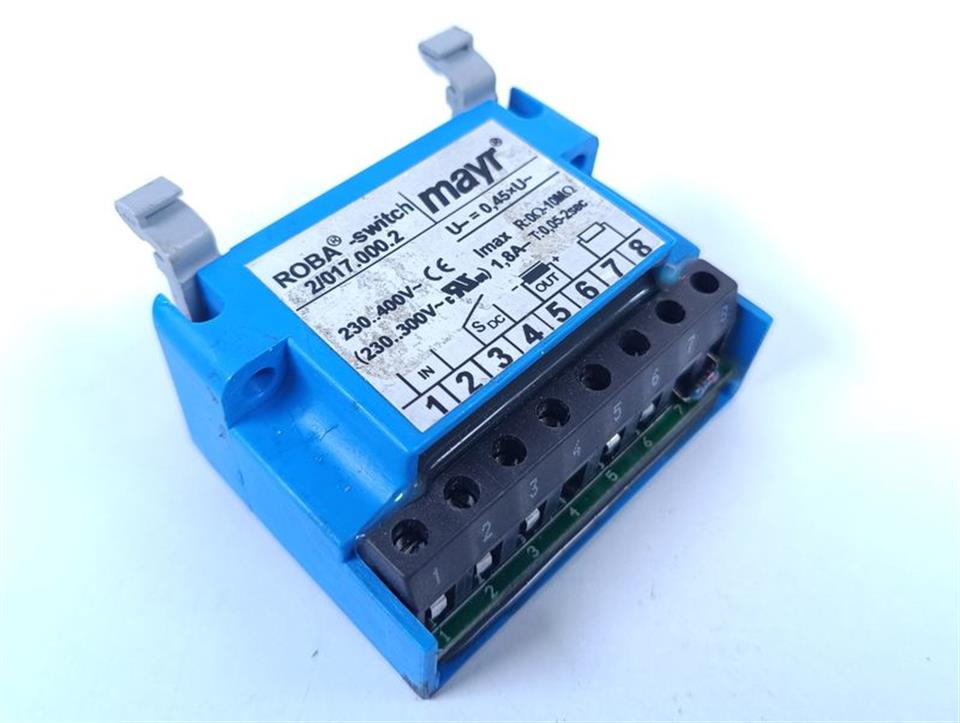 Mayr ROBA switch 2/017.000.2 Art.Nr.:0803032 mit Montagefuß TOP ZUSTAND
