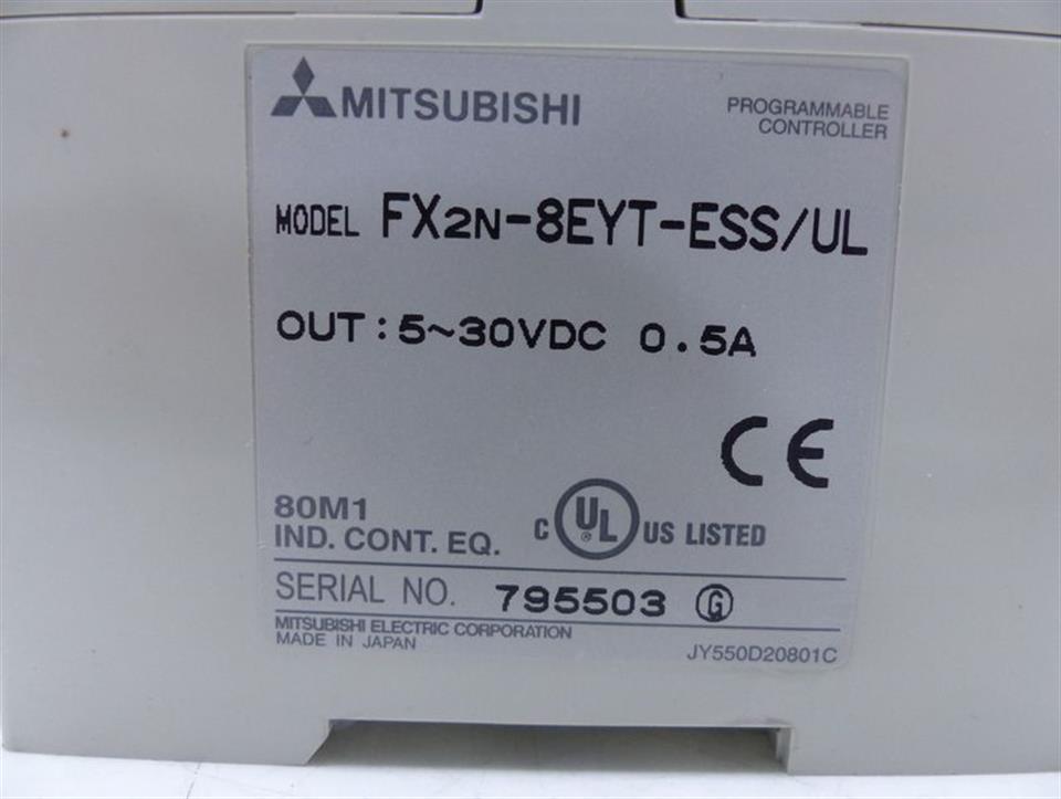 Mitsubishi FX2N-8EYT-ESS/UL Programmable Controller TOP ZUSTAND