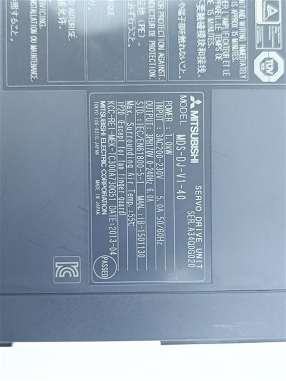 Mitsubishi Servo Drive MDS-DJ-V1-40 Gebraucht