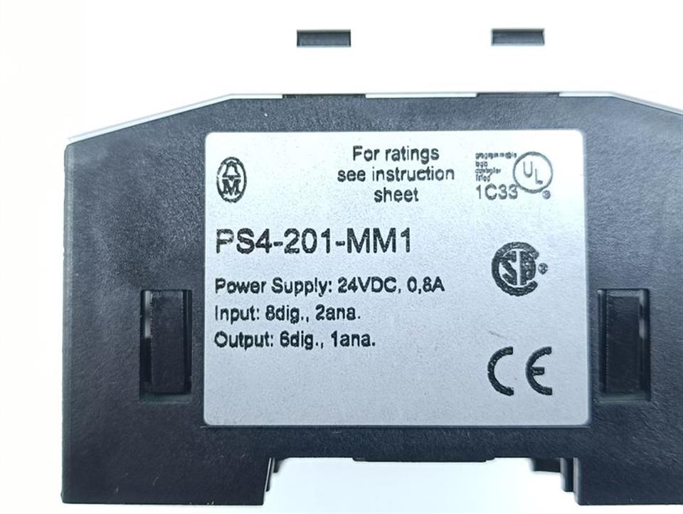 Moeller PS4-201-MM1 Compact Controller + ZB4-128-SR1 Memory TESTED & TOP ZUSTAND