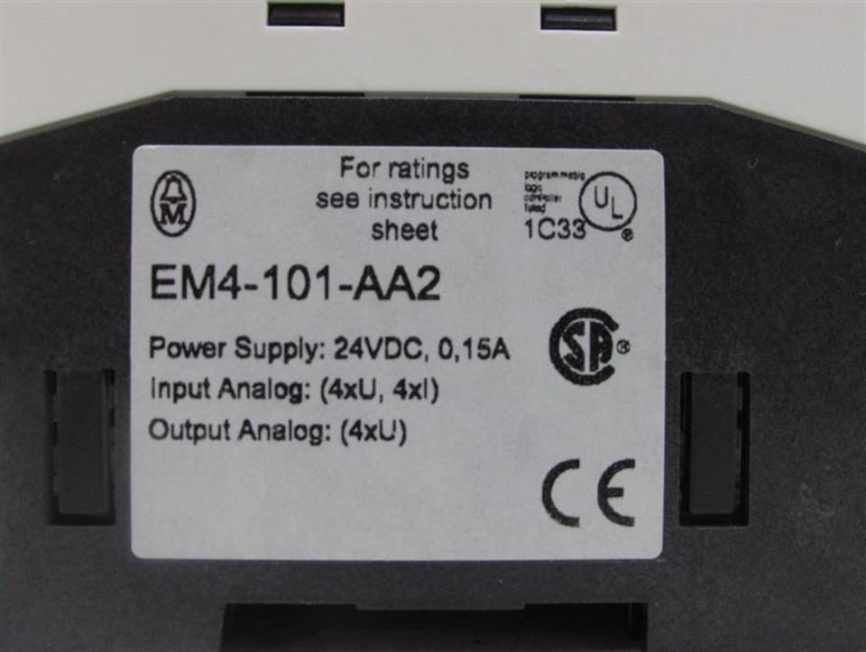 Moeller PS4 EM4-101-AA2 Analog Modul 4x IN 2x Out TESTED Top Zustand