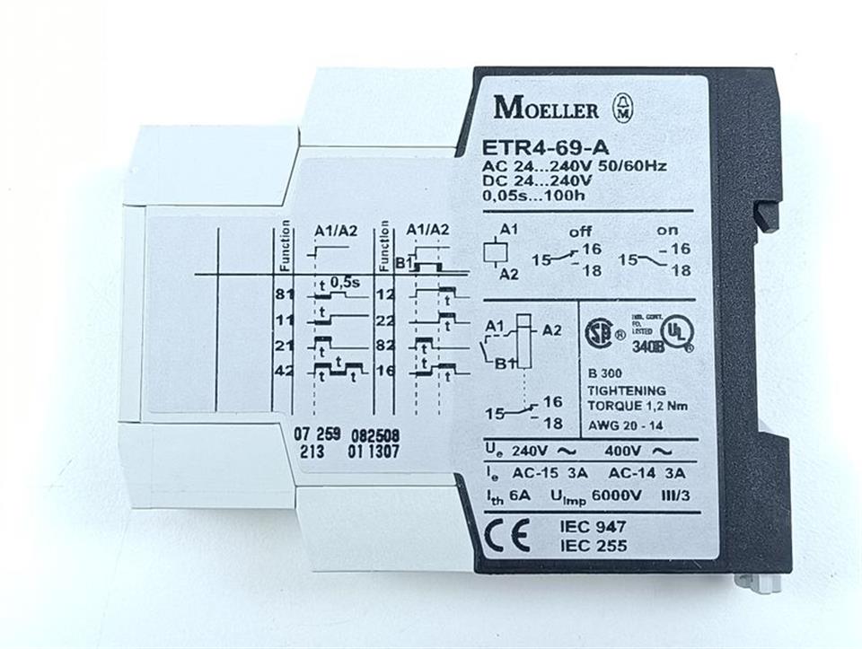 Moeller Zeitrelais ETR4-69-A UNUSED & OVP