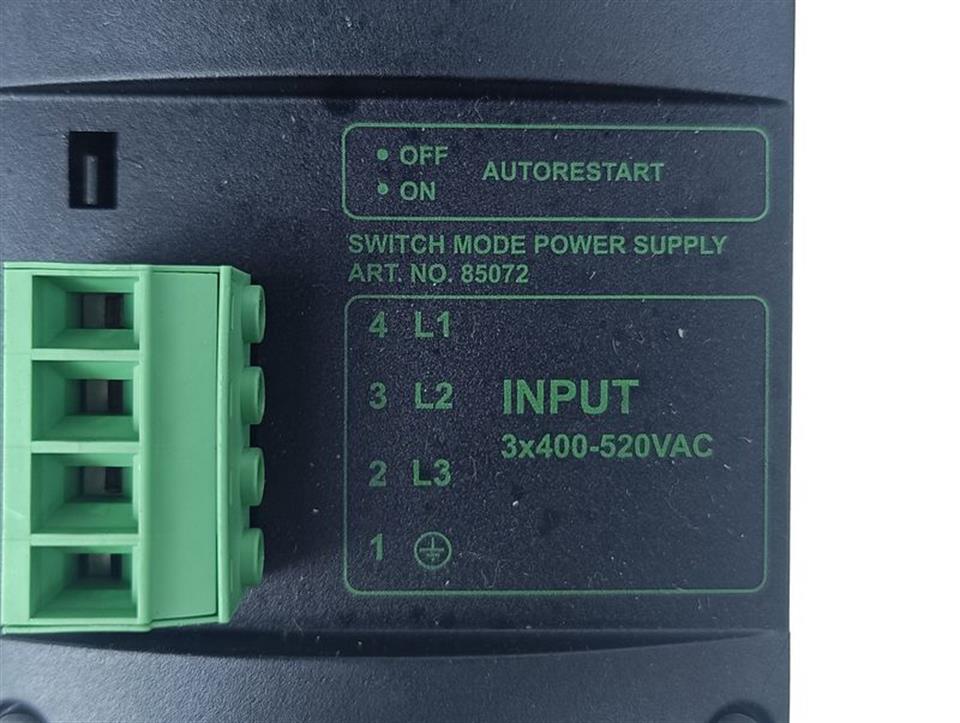 MURR Elektronik Netzteil Art.No. 85072 MCS20-3x400/24V 400V 20A 24VDC TESTED GUT