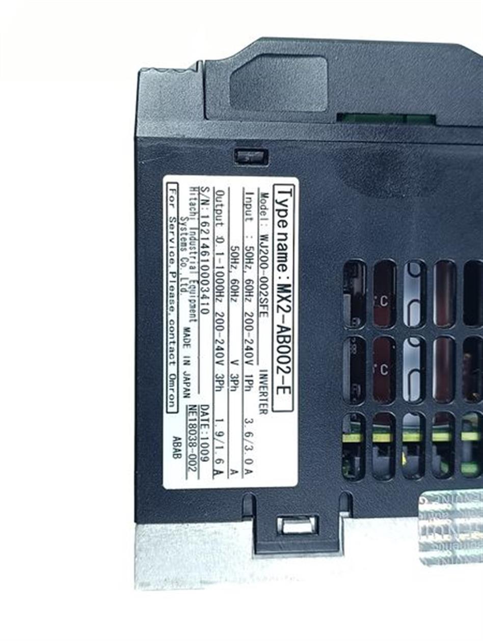 Omron Inverter 0.2 kW Type MX2-AB002-E Model WJ200-002SFE TESTED NEUWERTIG