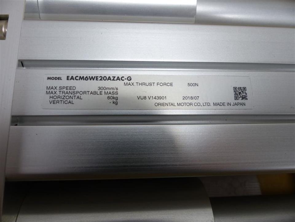 Orientalmotor EZ limo EAC Series EACM6WE20AZAC-G Motorize Cylinders UNUSED OVP