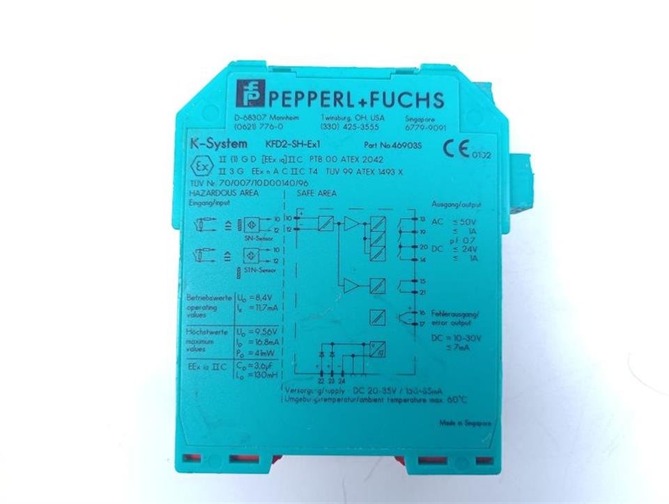 Pepperl+Fuchs K-System KFD2-SH-Ex1 Schaltverstärker 46903S TESTED & TOP ZUSTAND
