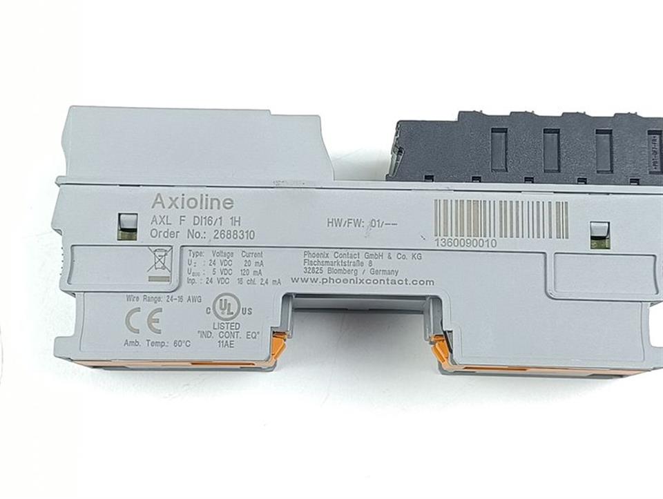 Phoenix Contact Axioline AXL F DI16/1 1H Order No.: 2688310 TESTED & TOP ZUSTAND
