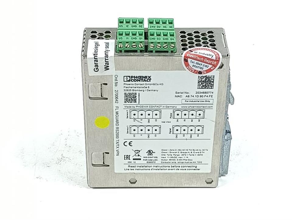 PHOENIX CONTACT FL MGUARD RS2000 TX/TX VPN Ord.No.: 2700642 TESTED & TOP ZUSTAND