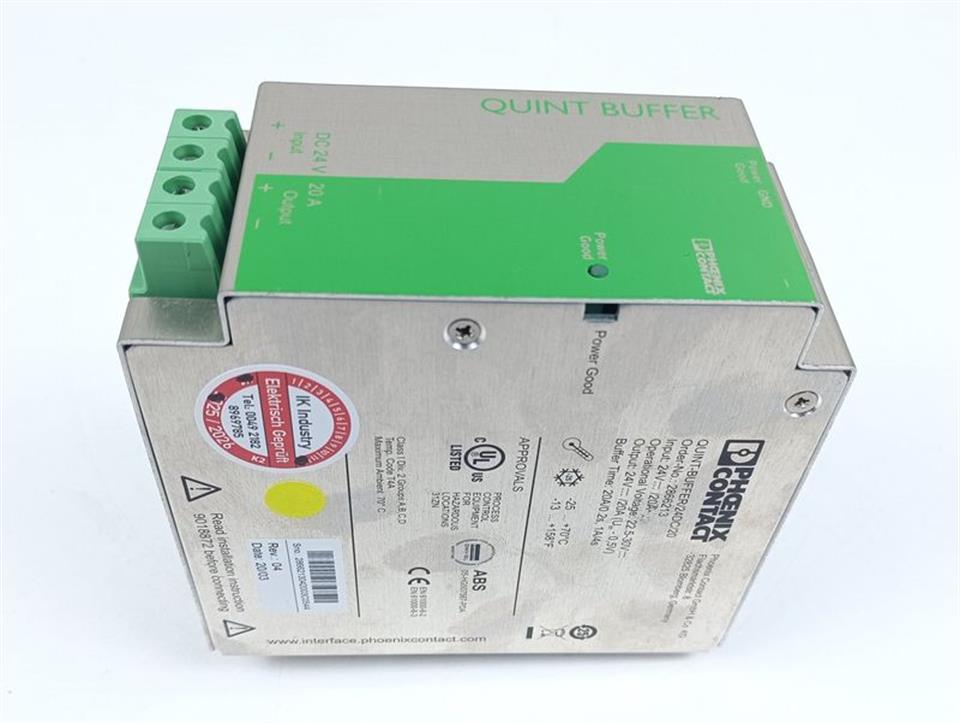Phoenix Contact Quint-Buffer/24DC/20 Ord-Nr. 2866213 Rev 04 TESTED & TOP ZUSTAND