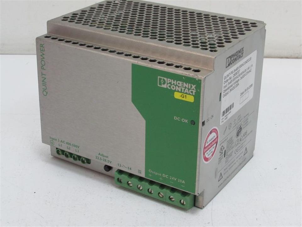 Phoenix Contact QUINT-PS-3x400-500AC/24DC/20 Netzteil 2938727 400V 20A tested