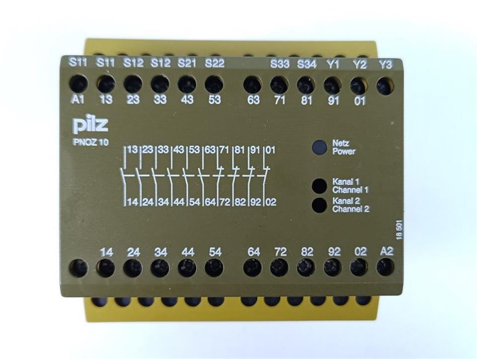 Pilz PNOZ 10 24VDC 6n/o 4n/c ID No.: 774009 TESTED & TOP ZUSTAND