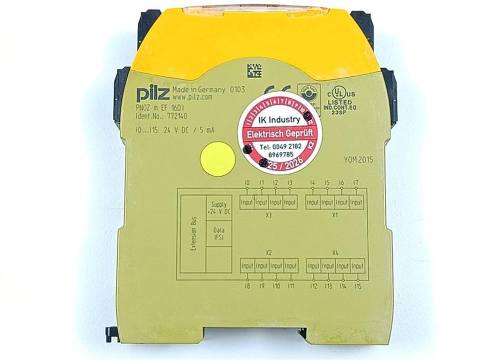 PILZ PNOZ m EF 16DI Ident.No. 772140 Erweiterungsmodul TOPZUSTAND & TESTED