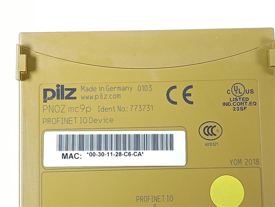 PILZ PNOZ mc9p Profinet ID No.: 773731 TOP ZUSTAND