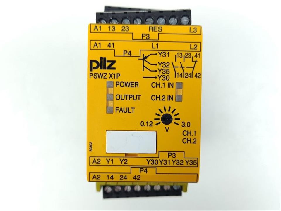 PILZ PSWZ X1P 3V /24-240VACDC 2n/o 1n/c 2so ID No.: 777950 TESTED & TOP ZUSAND