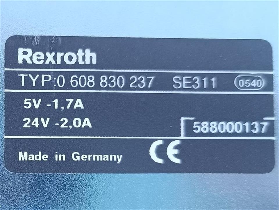 Rexroth 0 608 830 237 SE311 5V-1,7A 24V-2,0A TOP ZUSTAND