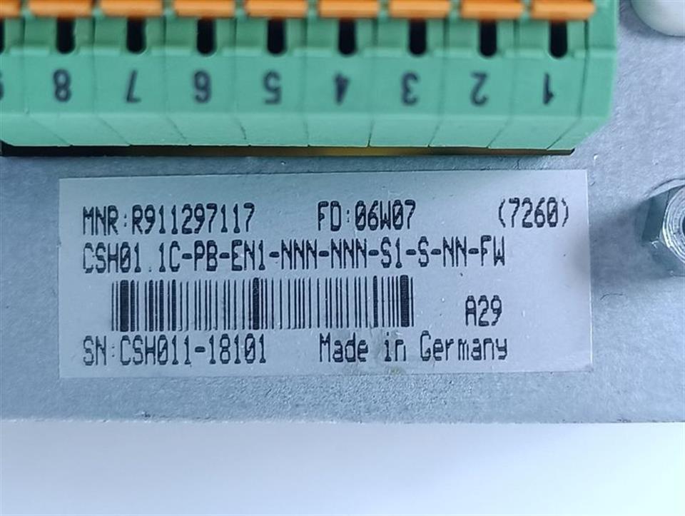 Rexroth CSH01.1C-PB-EN1-NNN-NNN-S1-S-NN-FW MNR: R911297117 TESTED & TOP ZUSTAND
