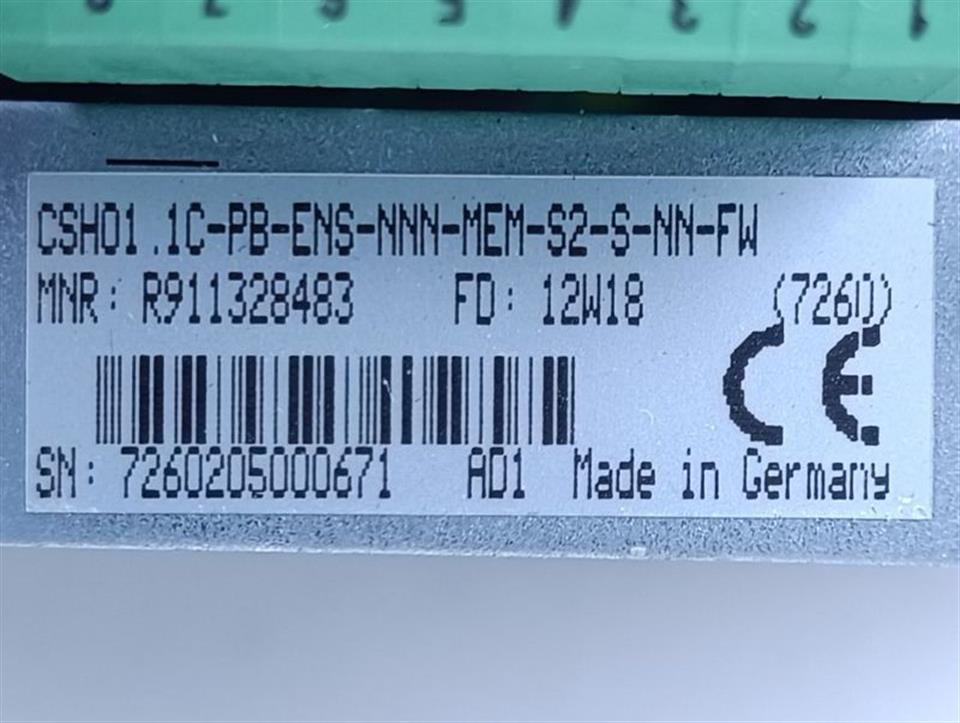 Rexroth CSH01.1C-PB-ENS-NNN-MEM-S2-S-NN-FW MNR: R911328483 TESTED & TOP ZUSTAND