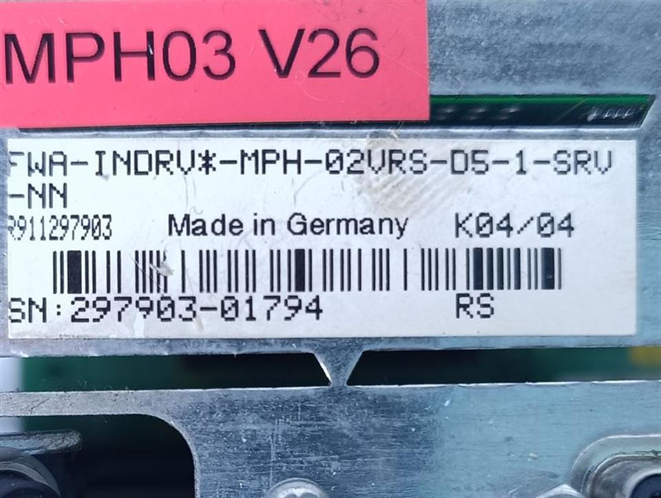Rexroth CSH01.1C-SE-EN2-NNN-NNN-S1-S-NN-FW +FWA-INDRV*-MPH-02VRS-D5-1-SRV-NN TOP