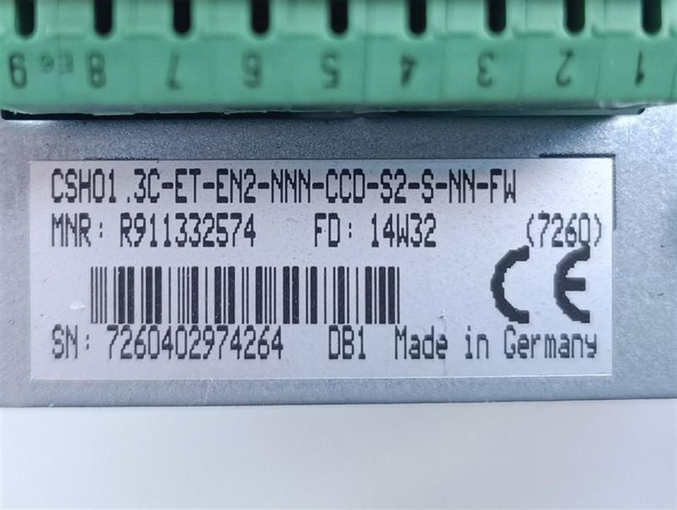 Rexroth CSH01.3C-ET-EN2-NNN-CCD-S2-S-NN-FW MNR: R911332574 TESTED & TOP ZUSTAND