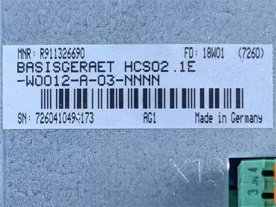 Rexroth HCS02.1E-W0012-A-03-NNNN  FD:18W01 TESTED & TOP ZUSTAND