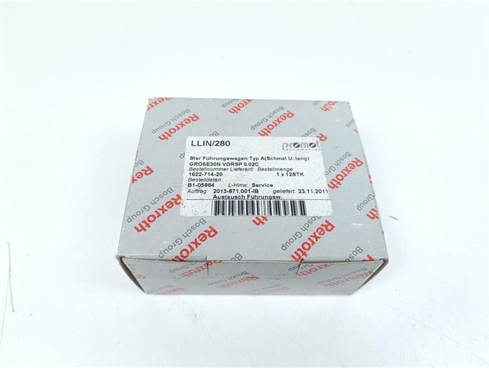 Rexroth MNR: R162271420 Kugelwagen CS - B.Runner Block CS UNUSED & OVP