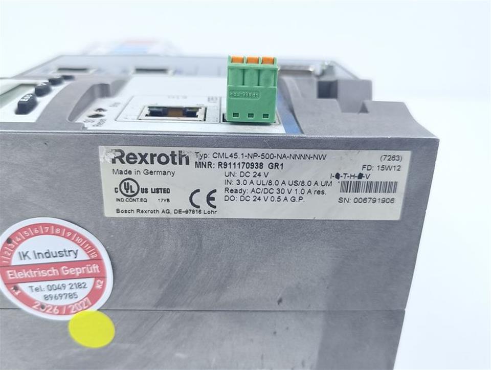 Rexroth Steuerung CML45.1-NP-500-NA-NNNN-NW R911170938 GR1 TESTED & TOP ZUSTAND