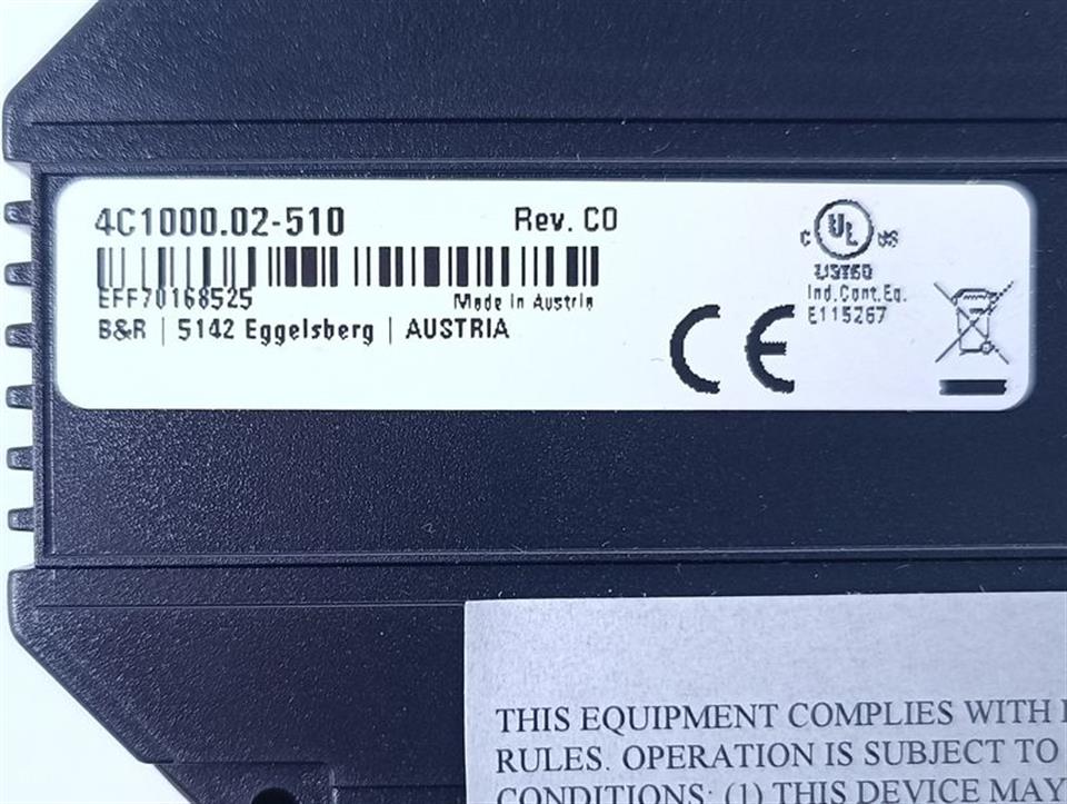 Rittal 4C1000.02-510 Rev. C0 TESTED & UNUSED OVP