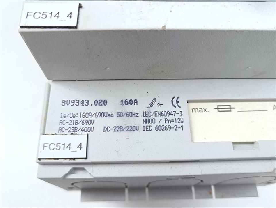 Rittal NH- SV 9343.020 Lasttrenner TOP ZUSTAND