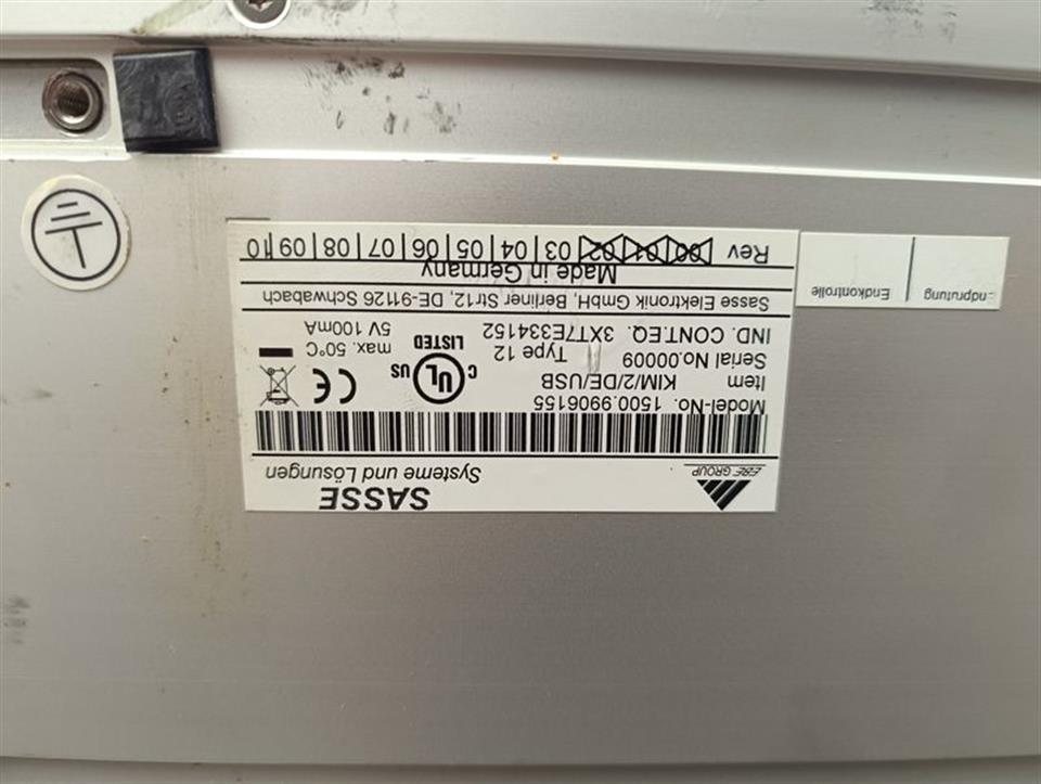 Sasse 1500.9906155 Maschinen DE Tastatur + 1500.9906021 Schublade TOP ZUSTAND