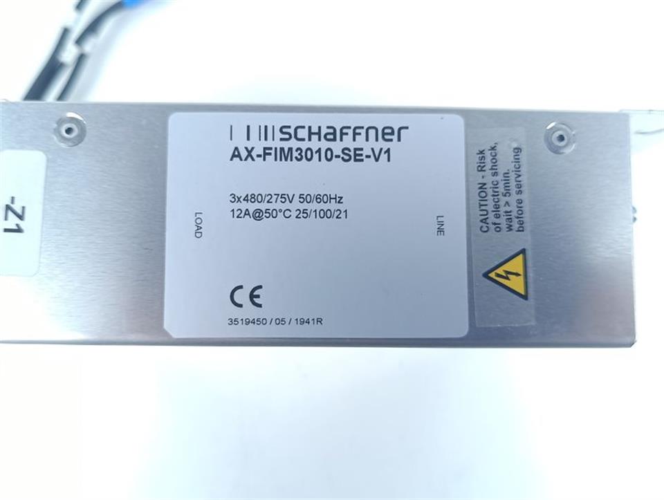 Schaffner AX-FIM3010-SE-V1 RFI FILTER 3x480/275V 12A TOP ZUSTAND