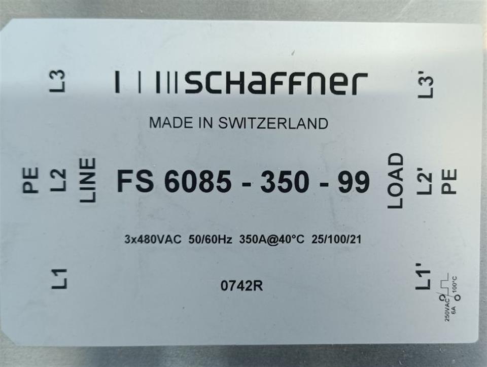 SCHAFFNER FS 6085 - 350 - 99 Netzfilter 3x480VAC 50/60Hz 350A TOP ZUSTAND