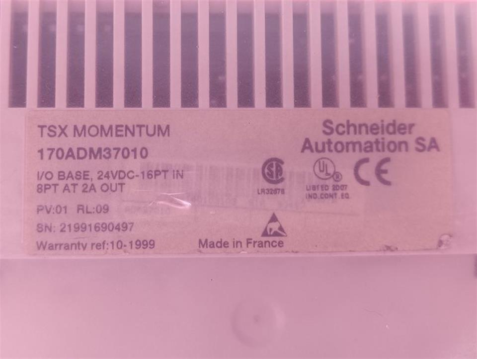 Schneider Automation SA TSX MOMENTUM 170ADM37010 I/O BASE TOP ZUSTAND