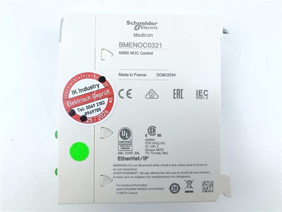 Schneider Electric eNOC0321 Modicon BMENOC0321 M580 NOC Control TESTED NEUWERTIG