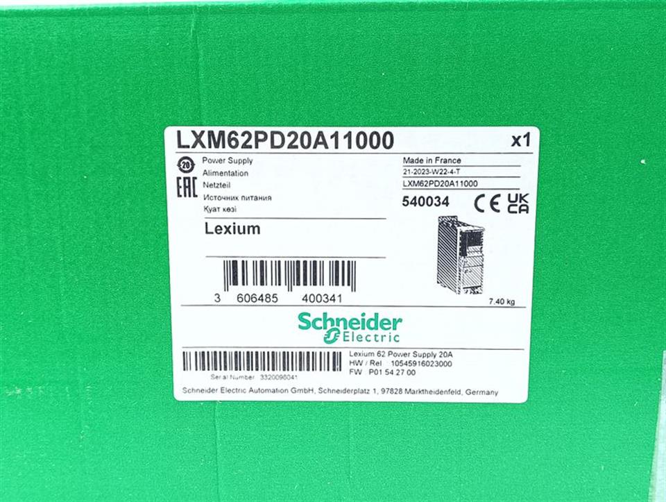 Schneider Electric LXM62PD20A11000 Power Supply LXM62PD20Axxxxx UNUSED & OVP