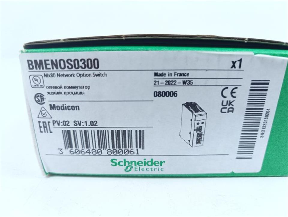 Schneider Electric Modicon BMENOS0300 Mx80 Network Option Switch UNUSED & OVP