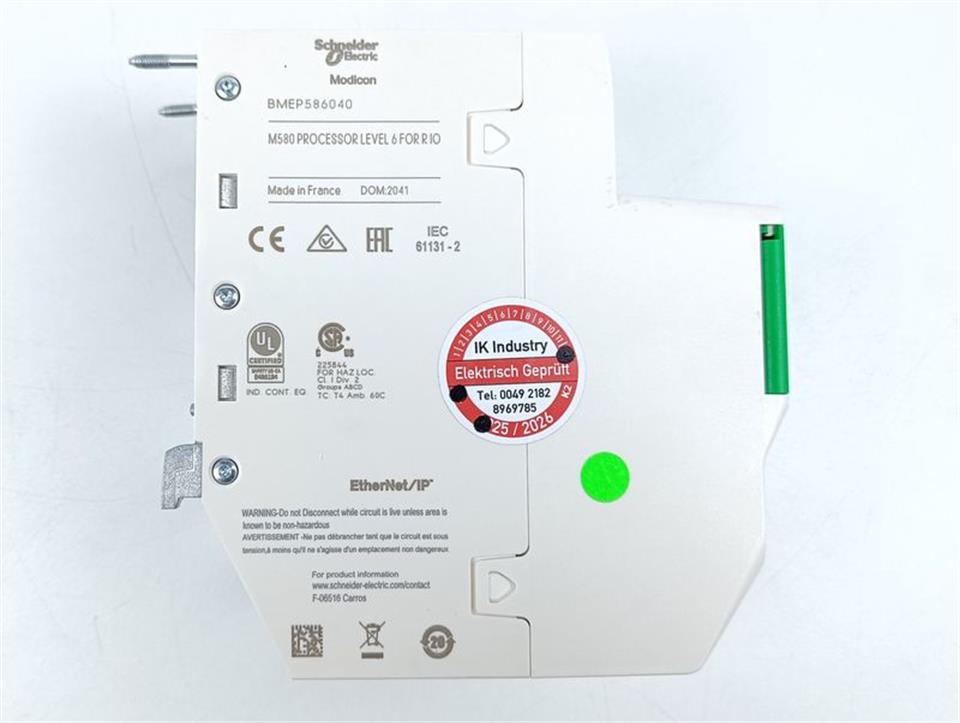 Schneider Electric Modicon BMEP586040 M580 Processor Level 6 For R10 NEUWERTIG