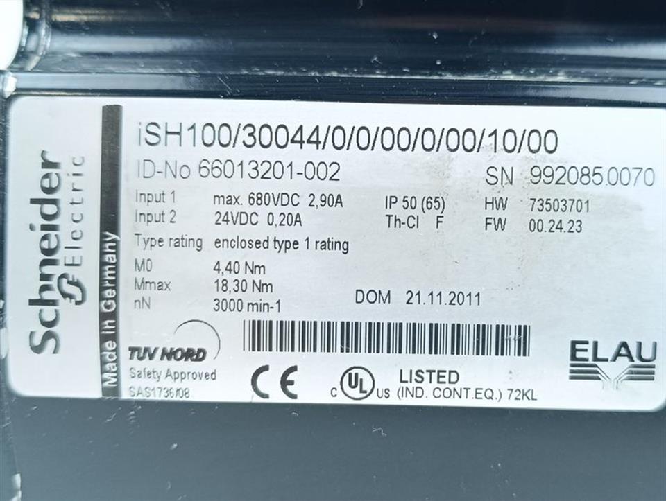 Schneider Electric Motor iSH100/30044/0/0/00/0/00/10/00 66013201-002 TOP ZUSTAND