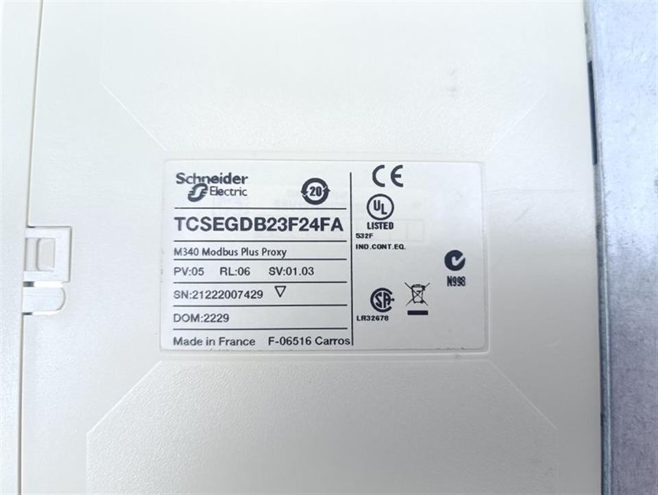Schneider Electric TCSEGDB23F24FA M340 Modbus Plus Proxy TESTED NEUWERTIG