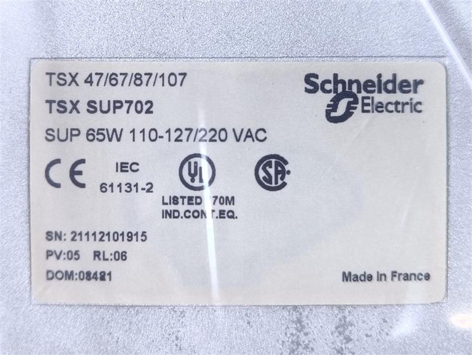 Schneider Electric TSXSUP702R SUP 65W 110-127/220 VAC UNUSED