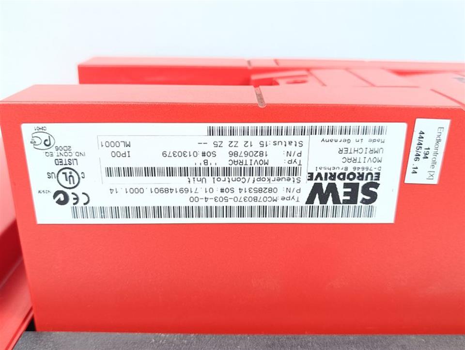 SEW Eurodrive MC07B0370-503-4-00 MDX60A0370-503-4-00 40kW TESTED & TOP ZUSTAND