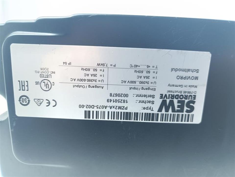 SEW Eurodrive PHC21A-A022M1-E31A-00 + PZM2xA-A075-D02-00 TESTED TOP ZUSTAND