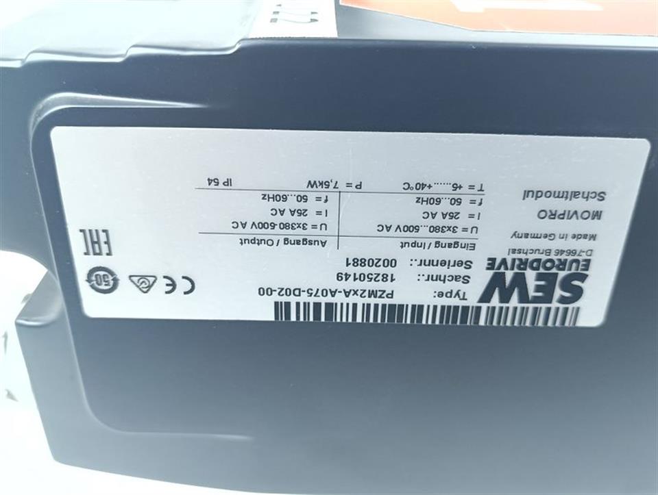 SEW Eurodrive PHC21A-A040M1-E31A-00 + PZM2xA-A075-D02-00 TESTED TOP ZUSTAND