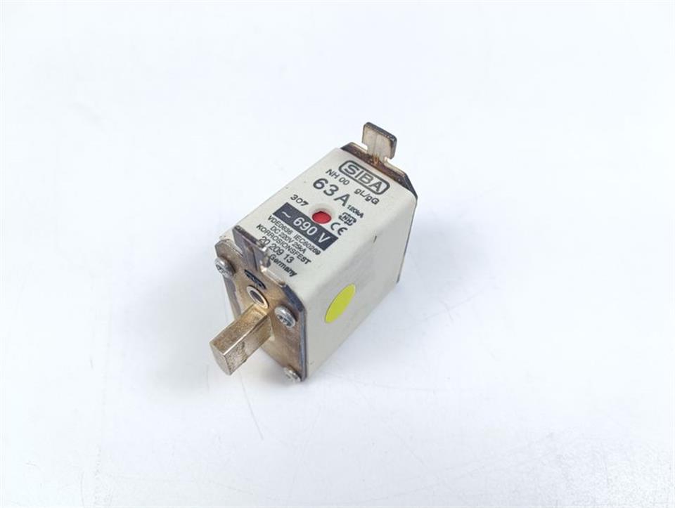 Siba NH 00 63A 120kA 690V DC220V 25kA 20 209 13 TOP ZUSTAND