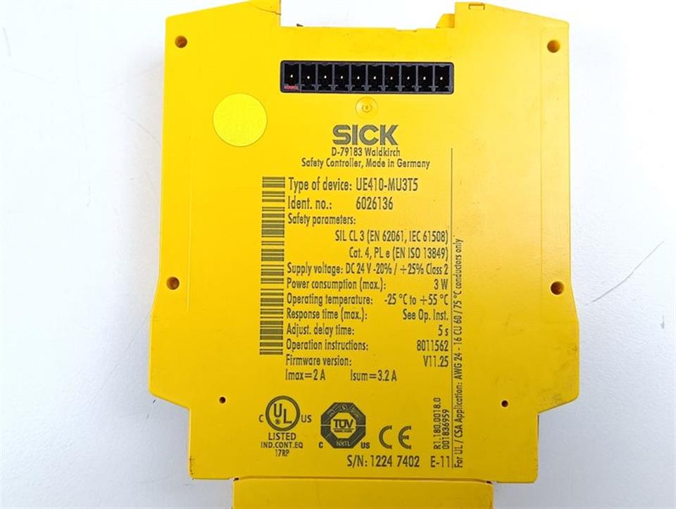 Sick UE410-MU3T5 Ident.no.: 6026136 Firmware Ver.11.25 TOP ZUSTAND