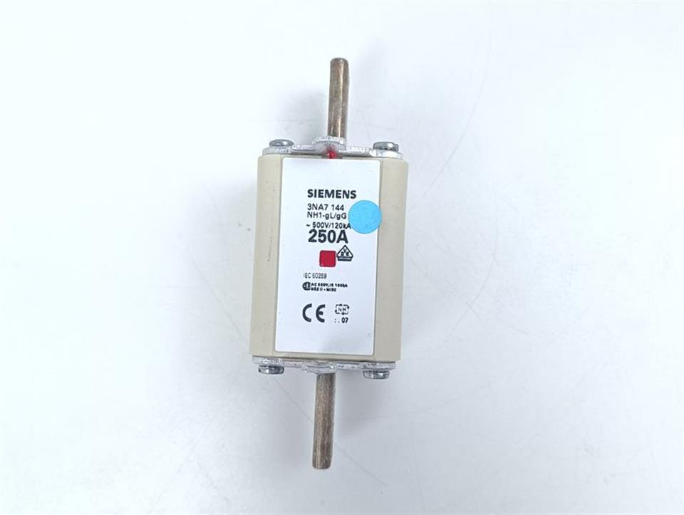 Siemens 3NA7 144 Sicherungseinsatz NH1-gL/gG 250A UNUSED